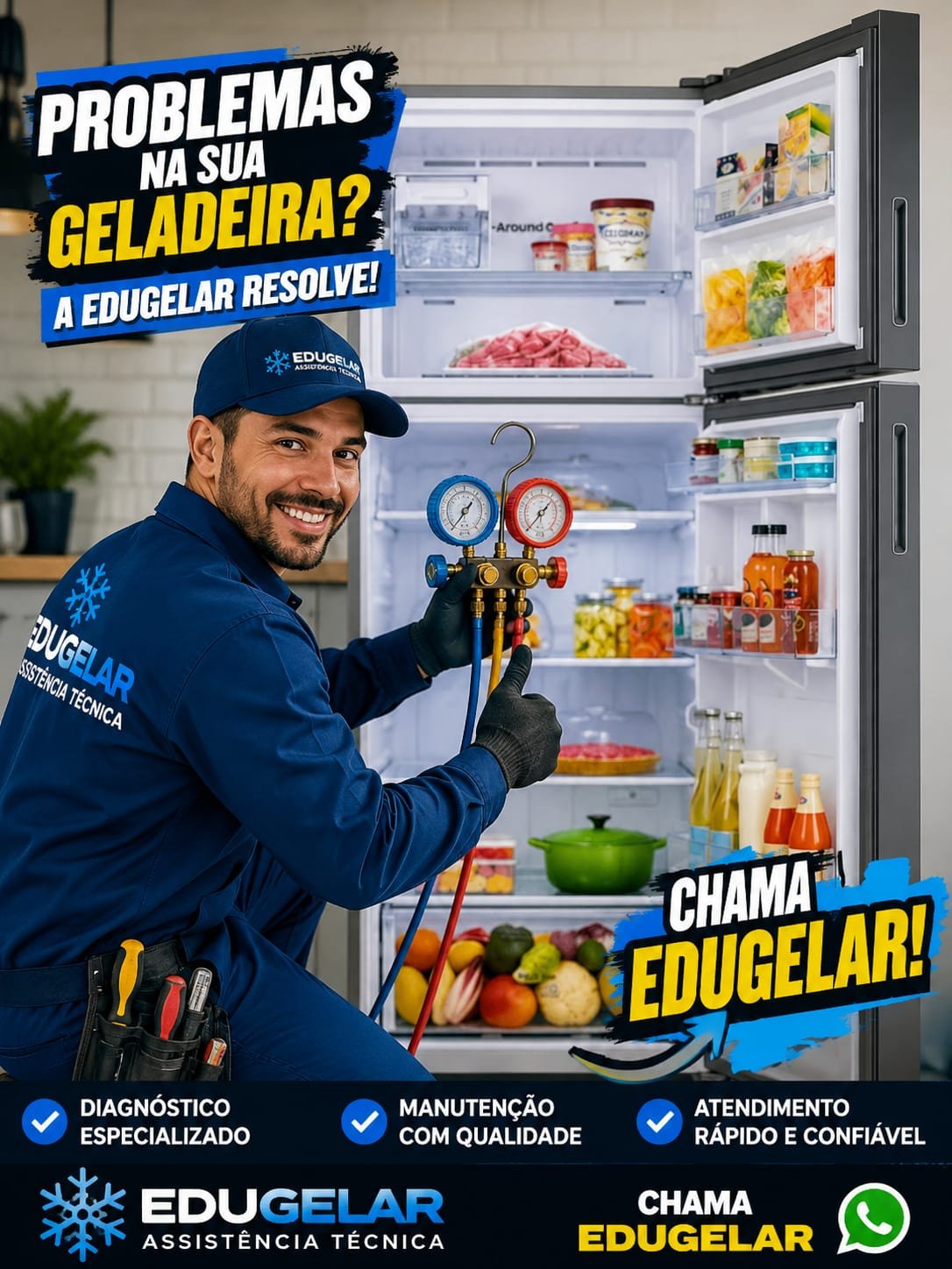 Edugelar Assistência Técnica - Conserto de Geladeiras